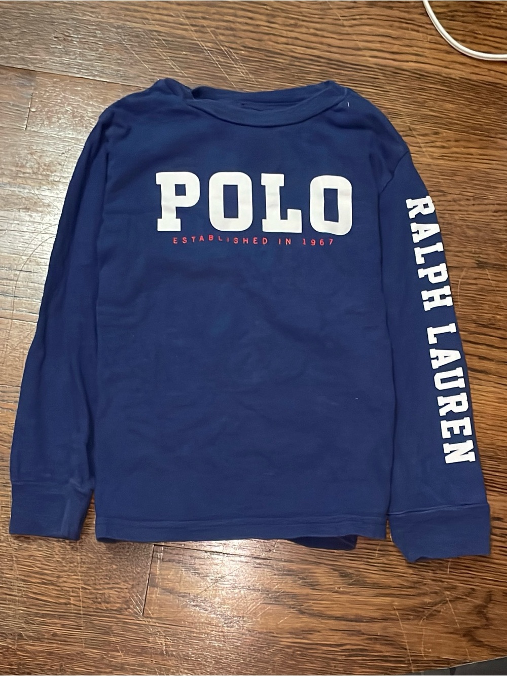 Polo by Ralph Lauren Navy Long-Sleeve Logo Sweatshirt
